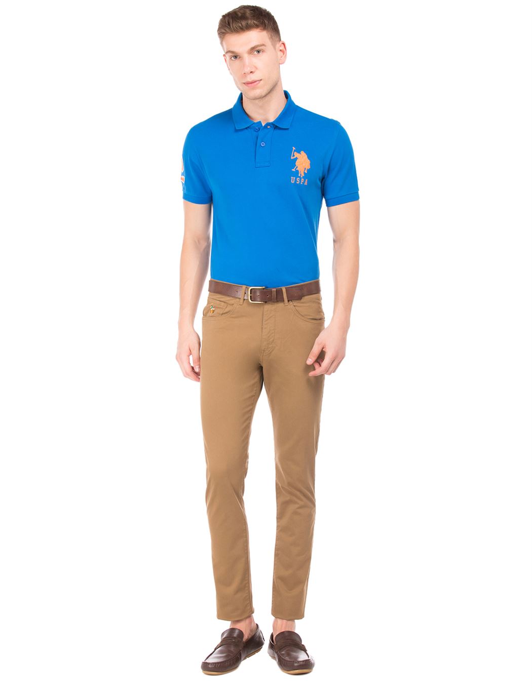 U.S. Polo Assn. Men Casual Wear Blue T-Shirt